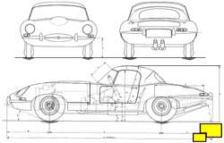 Jaguar E-Type OTS drawing