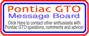 Pontiac GTO Message Board