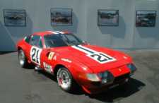 Ferrari Daytona race car on display